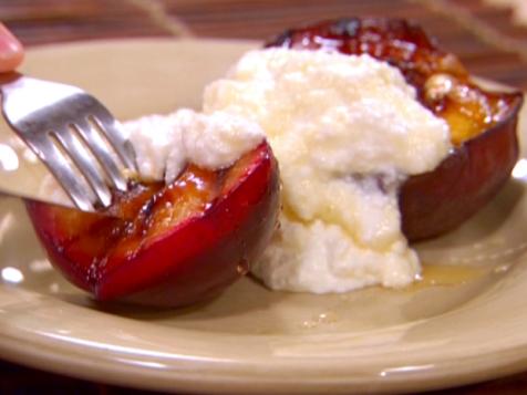 Grilled Fruit with Honey and Ricotta