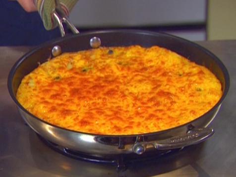 Mushroom and Cheddar Fritatta and Arugula Side Salad