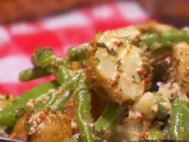 Warm Dijon Potato Salad with Green Beans