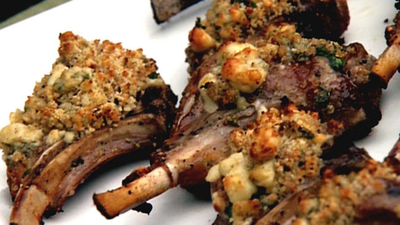 Gorgonzola-Crusted Lamb Chops