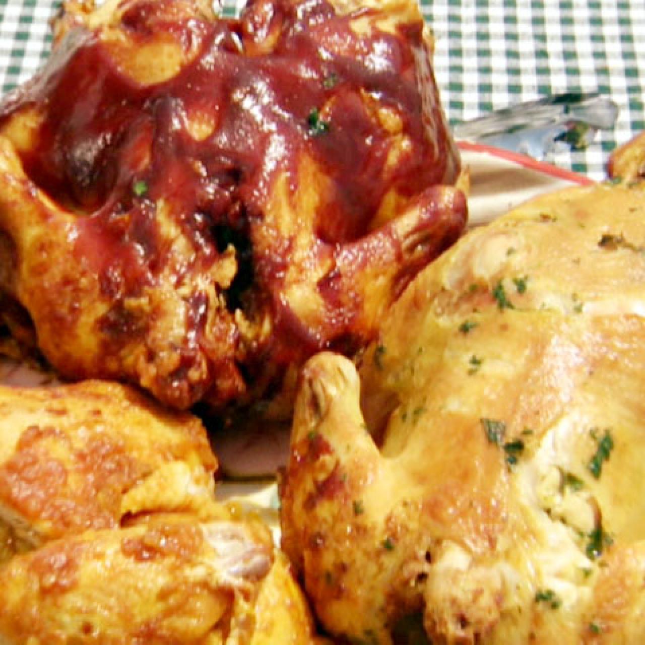 Spicy Crab Boil BBQ Chicken with Cajun Barbeque Sauce