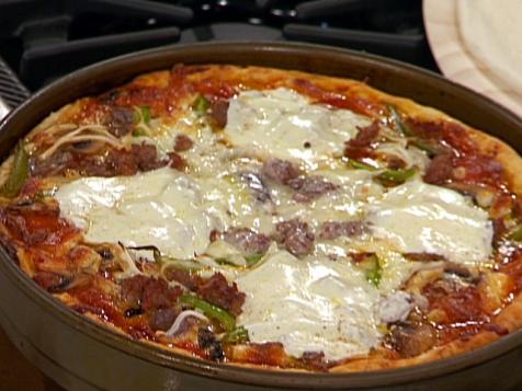 Chicago Style Italian Sausage and Pepper Deep Dish Pizza