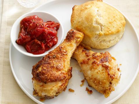Drumsticks With Biscuits and Tomato Jam