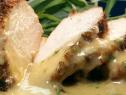 Bake me crazy chicken with gravy is covered with a tarragon pan sauce.