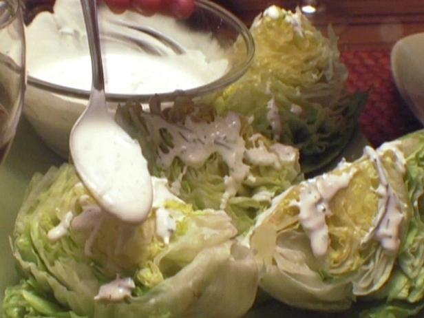 Hearts of Iceberg Lettuce with Ranch Dressing_image