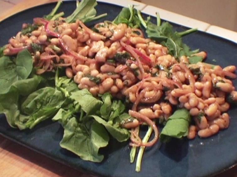 Cannellini Bean, Red Onion, and Arugula Salad Recipe Dave Lieberman