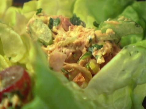 Curried Chicken Salad in Lettuce Cups