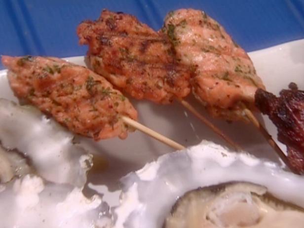 Salmon Kefta Kebabs image