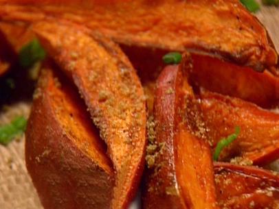 Maple Sugar Sweet Potato Fries by Janet on Spice and Easy. 