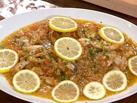 Sauteed Frog Legs with Tomato Garlic Butter