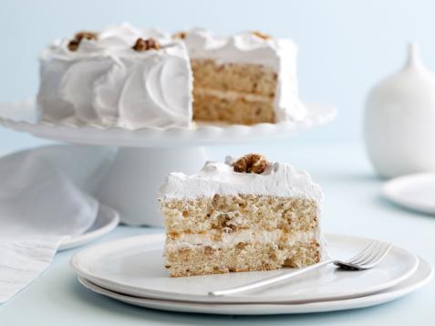 Walnut Cake with American Frosting