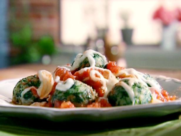 Parmesan Arugula Dumplings