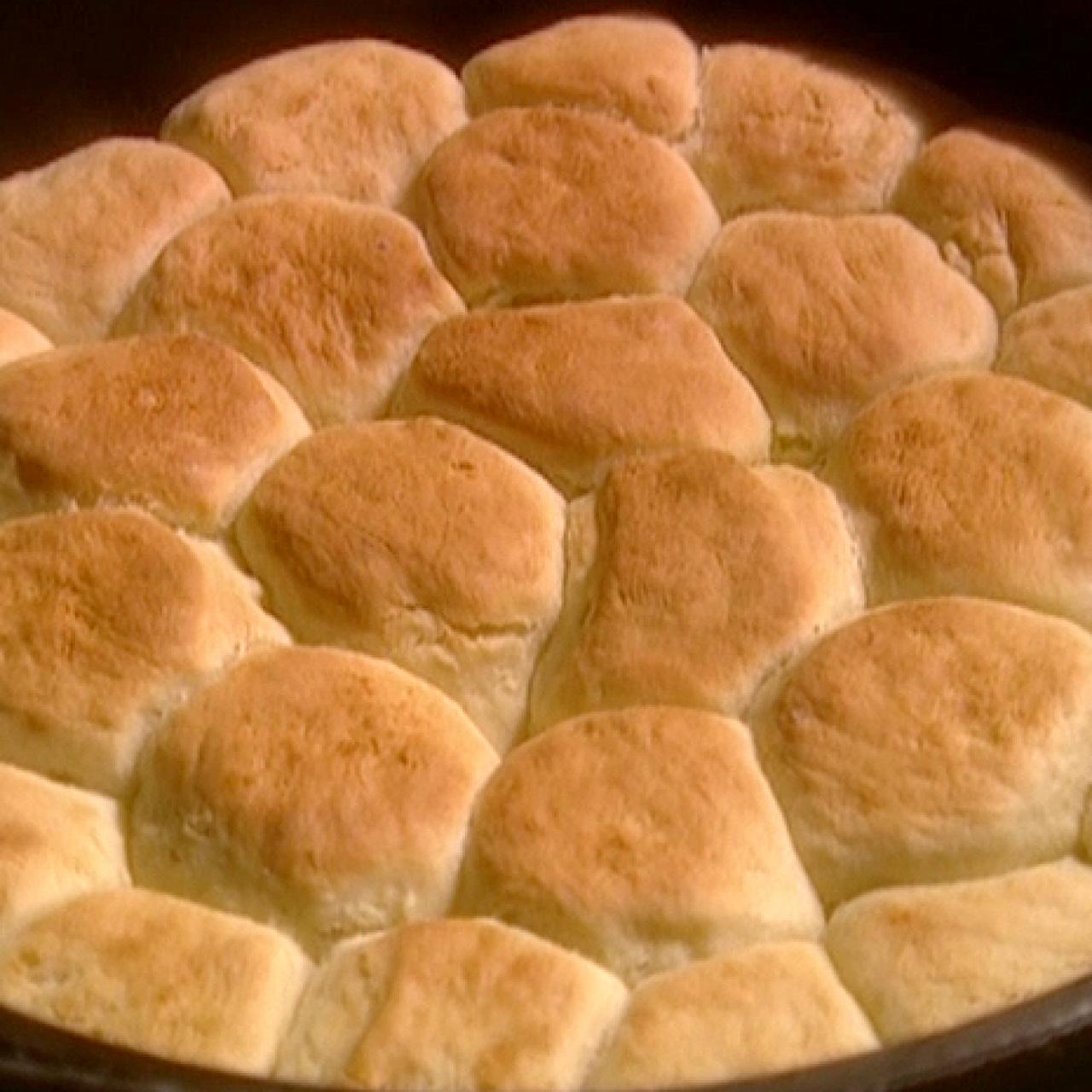 Dutch Oven Sourdough Biscuits with Cherry-Orange Jam & Veggie Bean