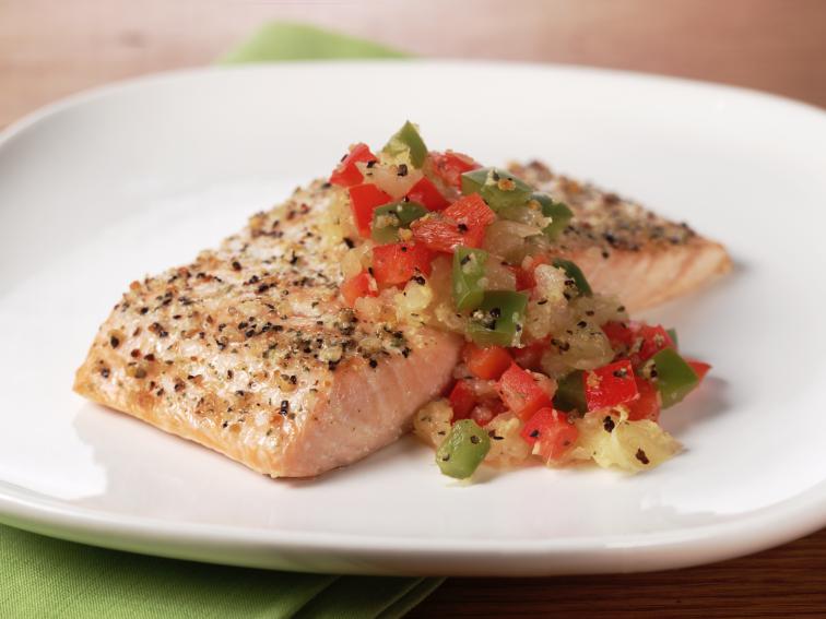 Baked Salmon with Pineapple Salsa Recipe Food Network