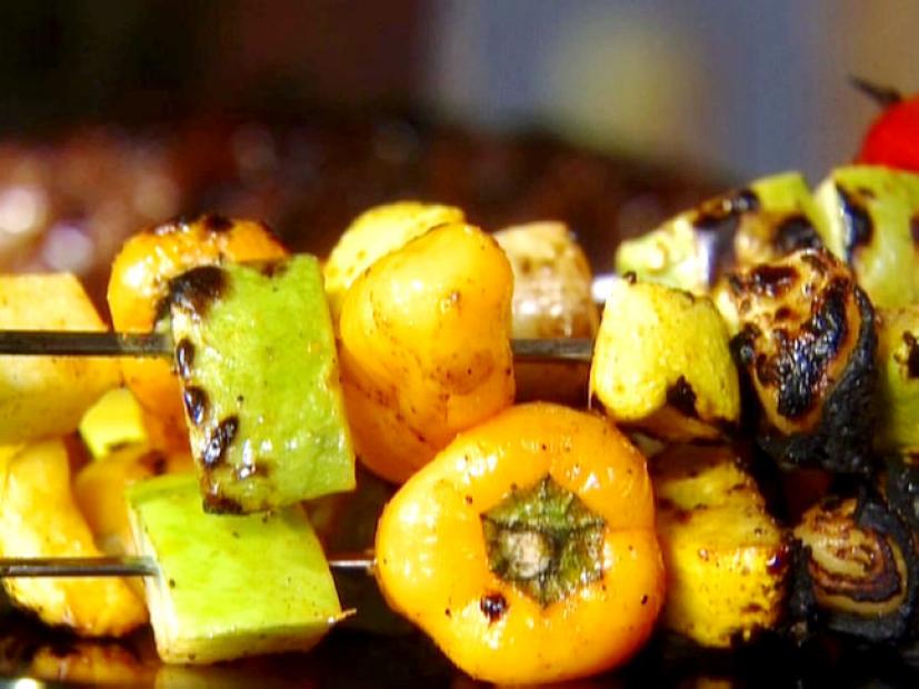 Summer Veggie Kebabs Recipe Guy Fieri Food Network