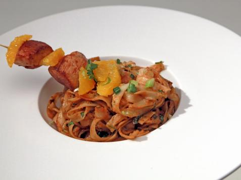 Spicy Thai Noodles with Ginger Peanut Dressing