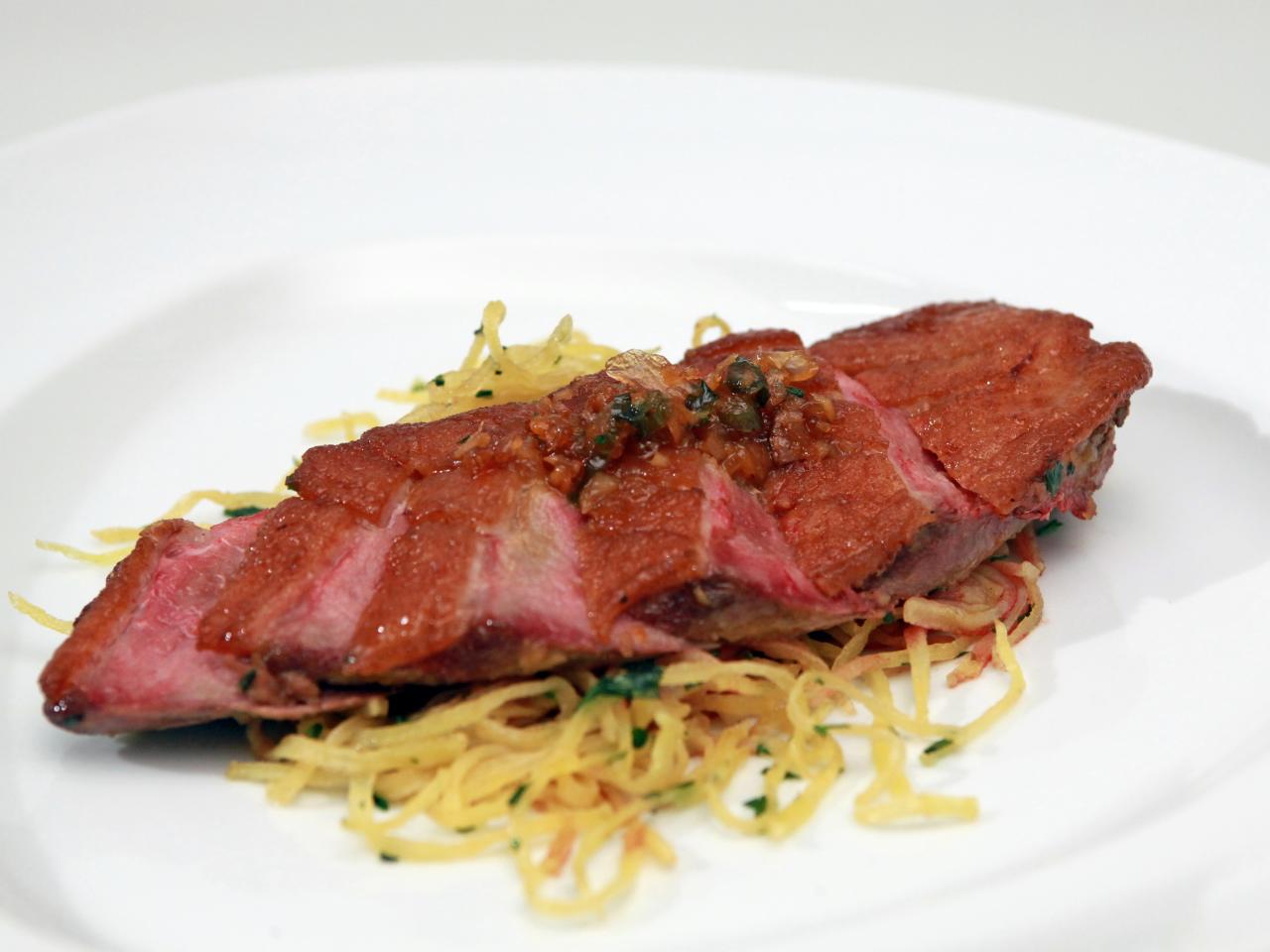 Duck L'Orange with Herbed Pommes Frites Recipe, Tom Pizzica