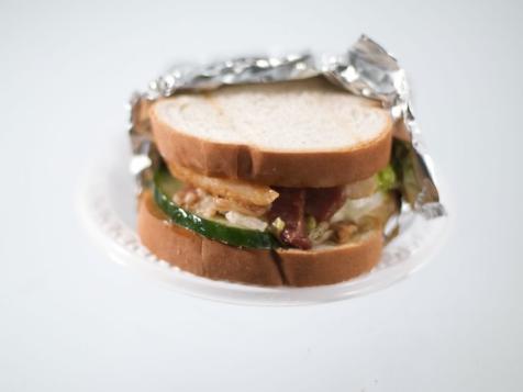BLC (Bacon, Lettuce and Cucumber) with Spicy Cumin-Mint Mayo
