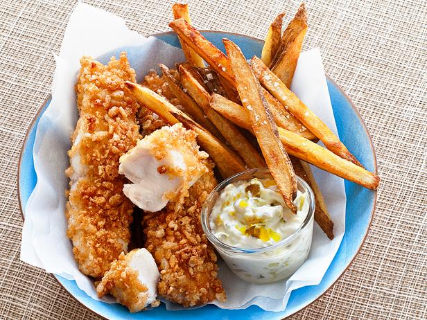 Homemade fish & chips