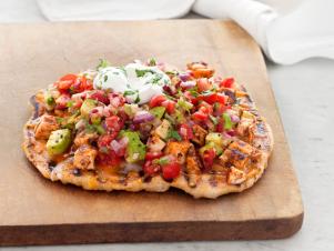 grilled chicken taco pizzas made by aaron mccargo