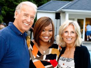 Sunny Anderson With Joe And Jill Biden At Party