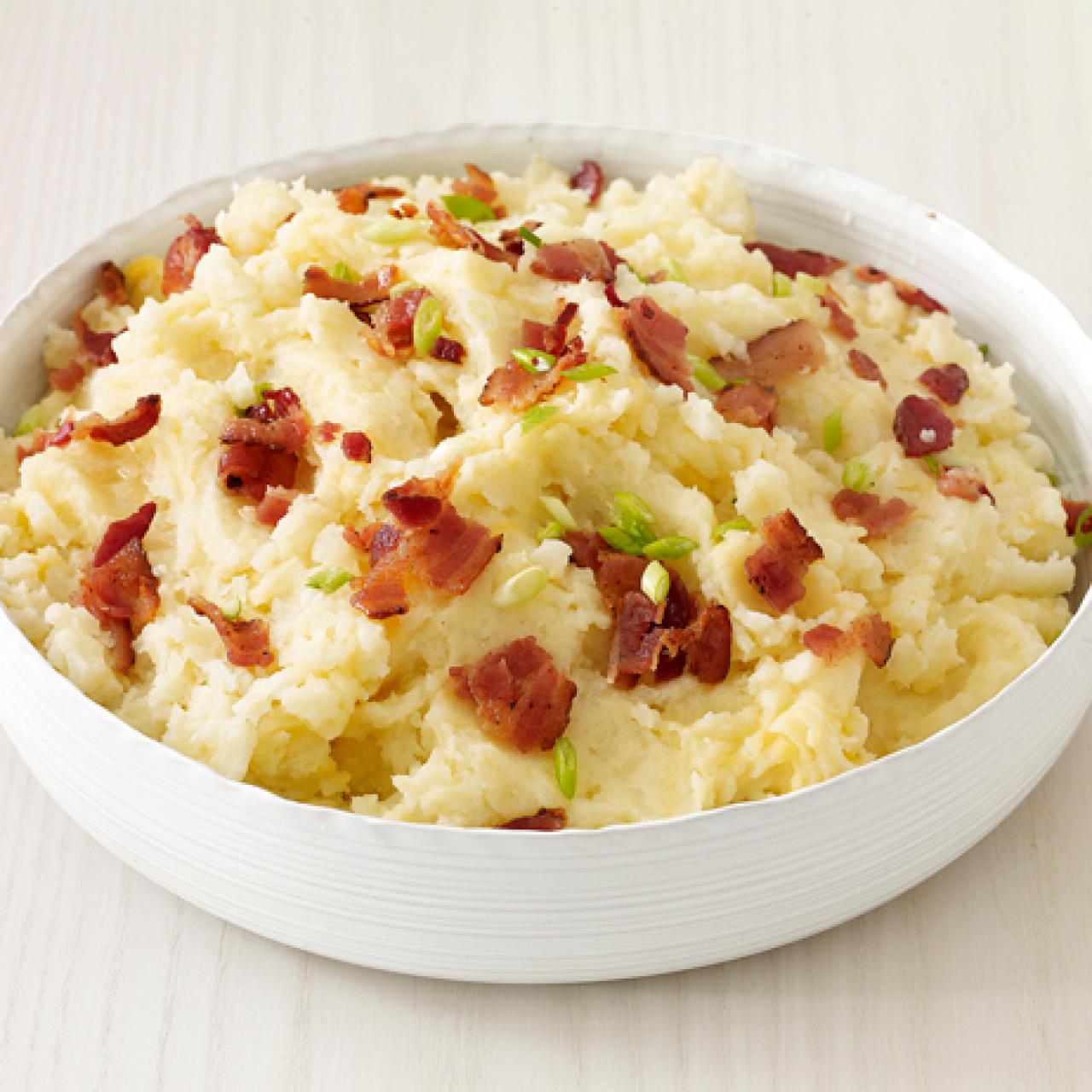 Cheddar Mashed Potatoes & Turkey Bacon