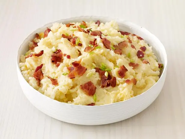 Bacon-Cheddar Mashed Potatoes Recipe | Food Network Kitchen | Food Network