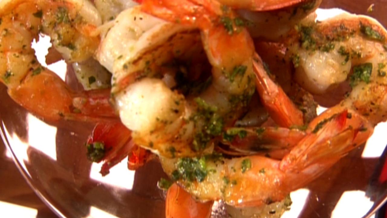 Shrimp With Cilantro Pesto
