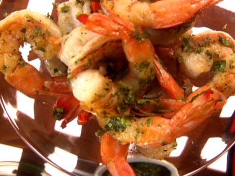 Shrimp with Cilantro Pesto