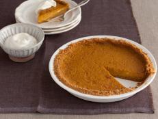 Try Bobby Flay's recipe for pumpkin pie, complete with graham cracker crust, from Food Network.