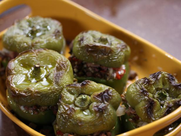 Stuffed Peppers with Lamb and Eggplant image