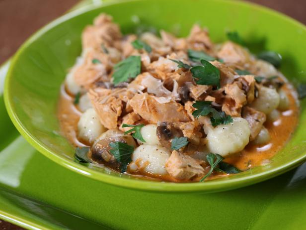 Turkey and Mushroom Creamy Tomato "Gravy" With Gnocchi