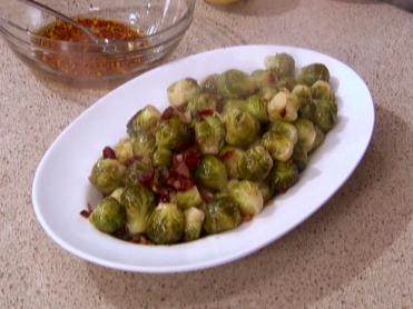 Caramelized Brussels Sprouts with Cranberries and Bacon Recipe | Robert ...