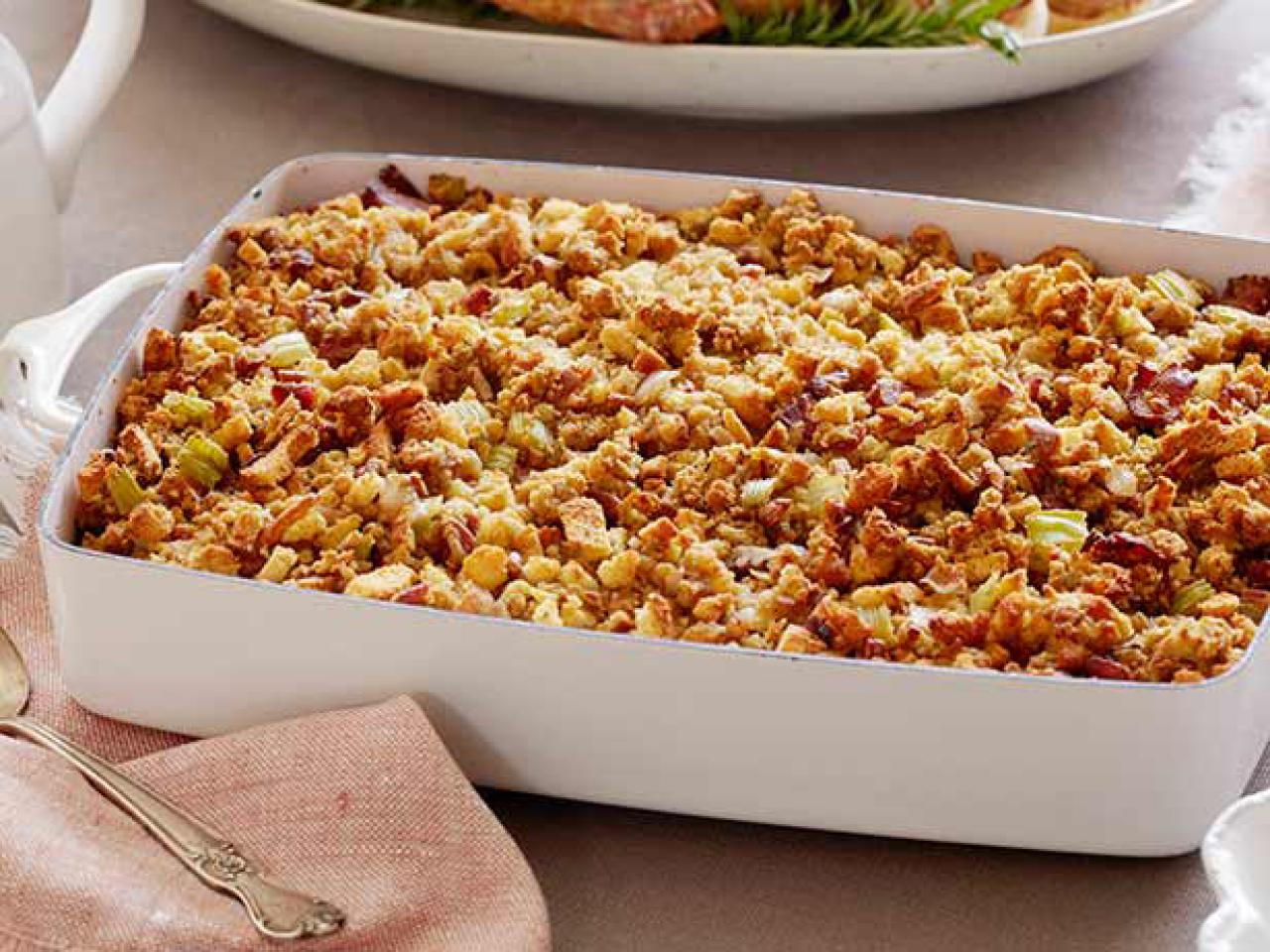 Cornbread Dressing - baked cornbread stuffing - Belly Rumbles