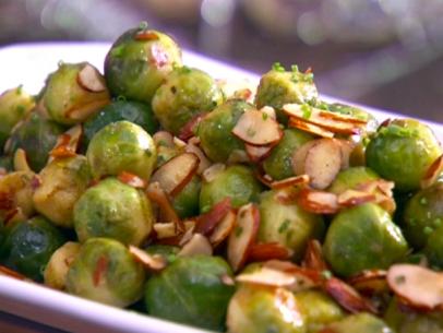 Brown Butter Almond Brussels Sprouts
