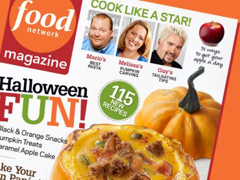 Food Network Magazine: October 2010 Recipe Index