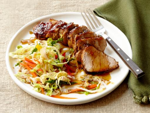Black-and-Tan Pork With Spicy Ale Slaw Recipe | Food Network