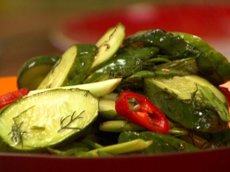 Asian HotSweet Pickle Salad Recipe Rachael Ray Food Network