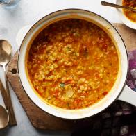 Aarti Sequeira's Mum's Everydat Red Lentils for Reshoots, as seen on Food Network.