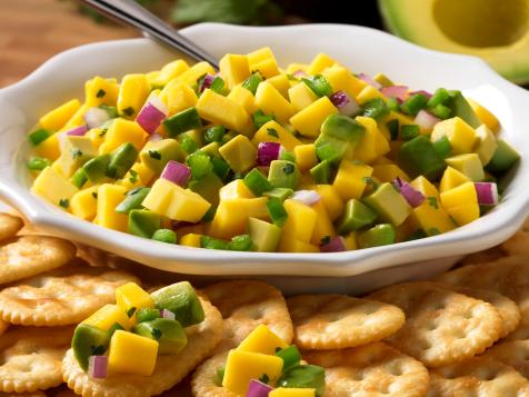 Town Houseand#174; Crackers with Avocado and Mango Salsa