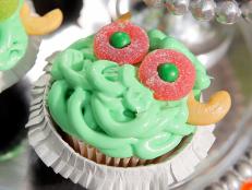 Dress up store-bought cupcakes for Halloween with this easy decorating idea from Food Network.