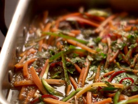 Asian Braised Beef Shank with Hot and Sour Shredded Salad