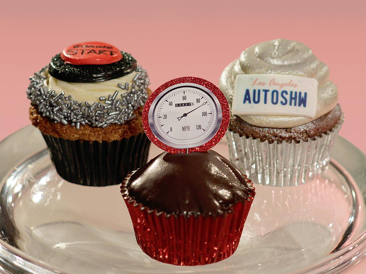 Cars & Fishing Cupcakes, Orange & Chocolate cupcakes with a…