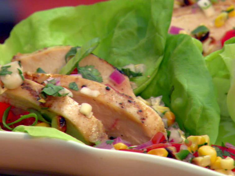 Grilled Chicken Lettuce Wraps Recipe The Neelys Food Network