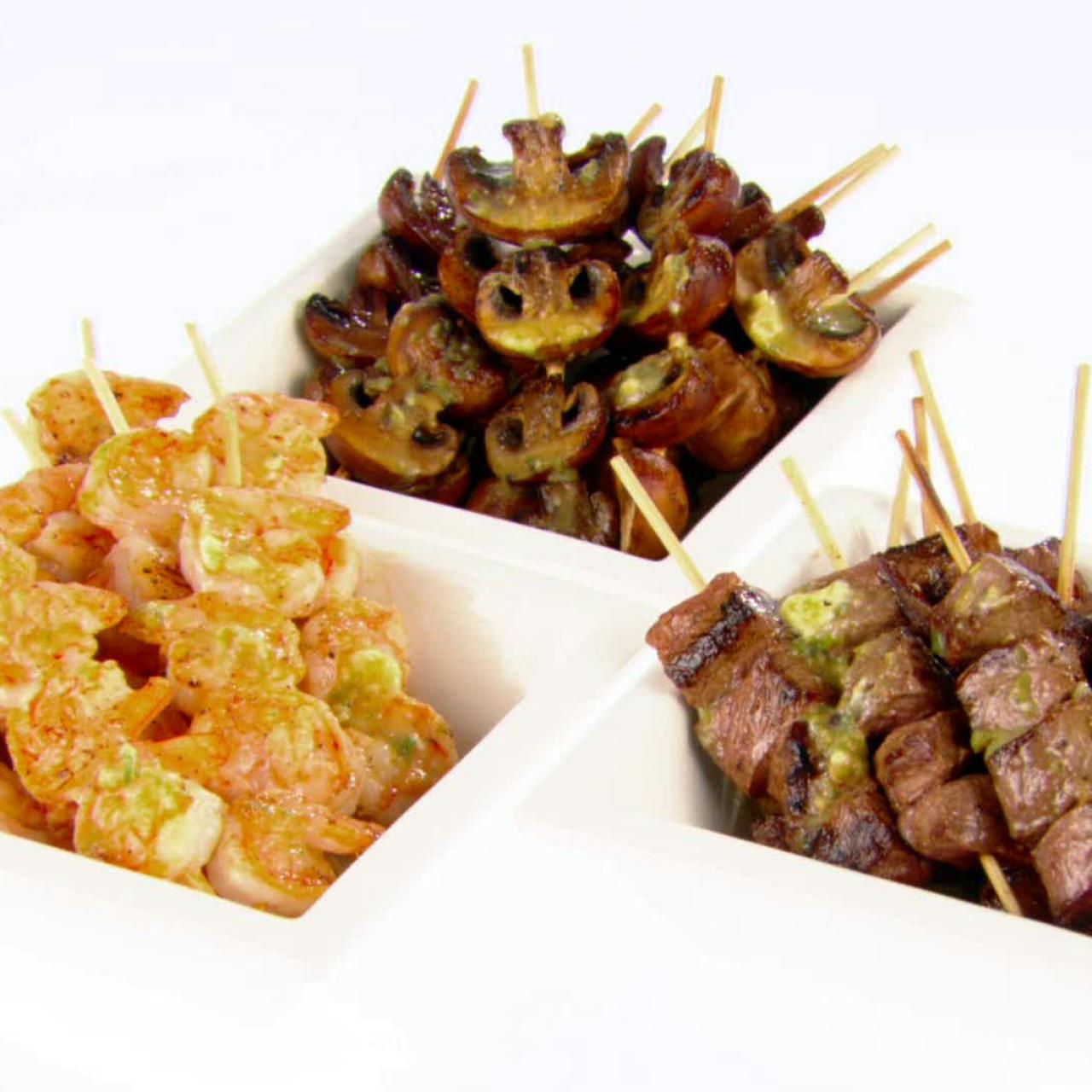 Skewered Beef and Scallions