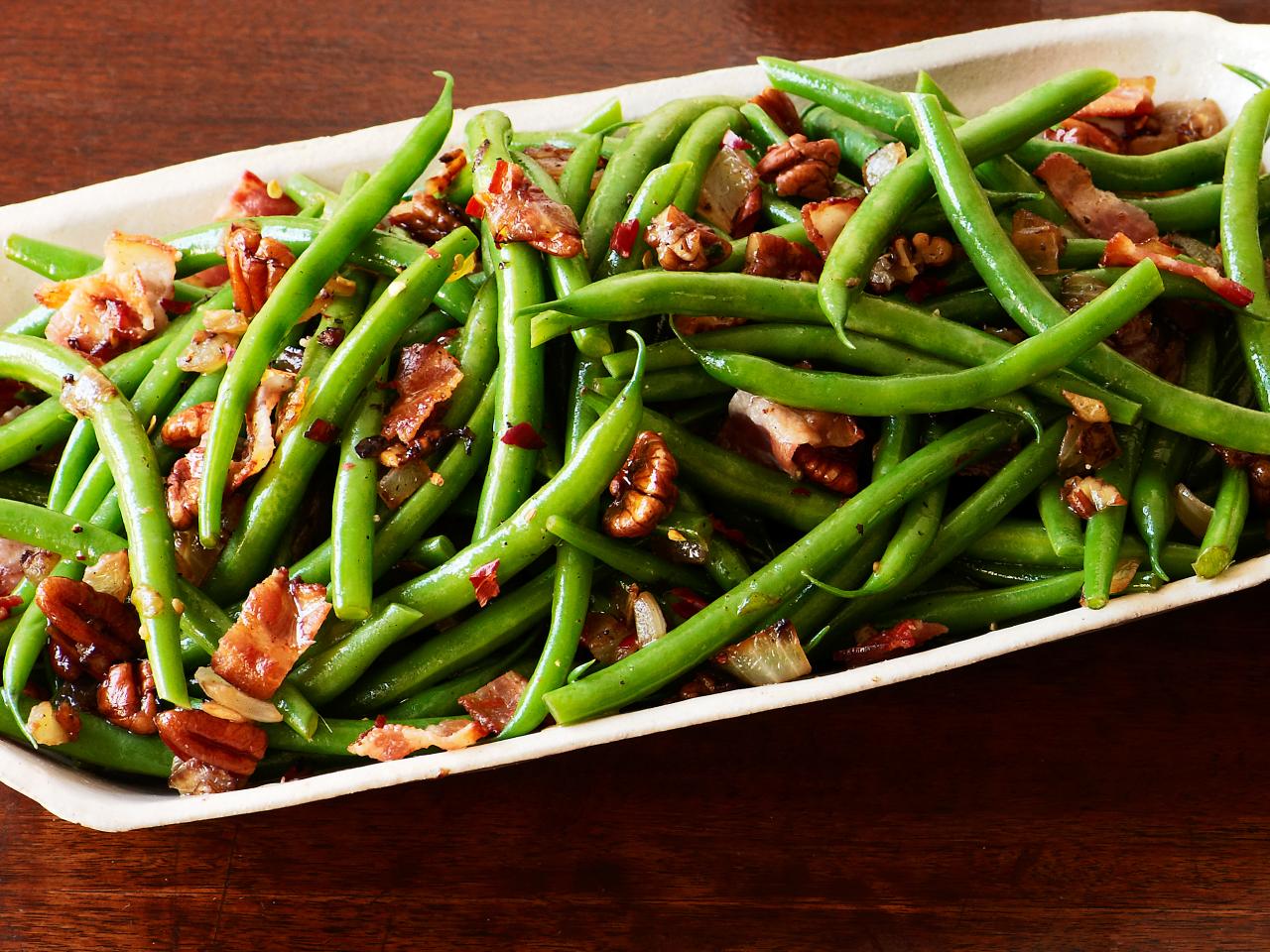 Instant Pot Green Beans with Bacon Vinaigrette