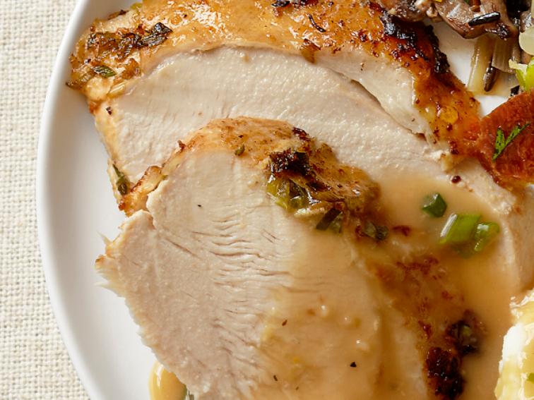 Juniper Brined Turkey With GingerScallion Butter Recipe Food Network