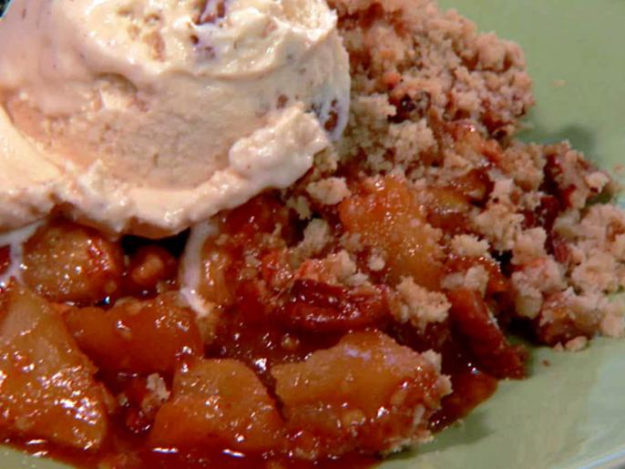 Butterscotch Apple Crisp Recipe The Neelys Food Network