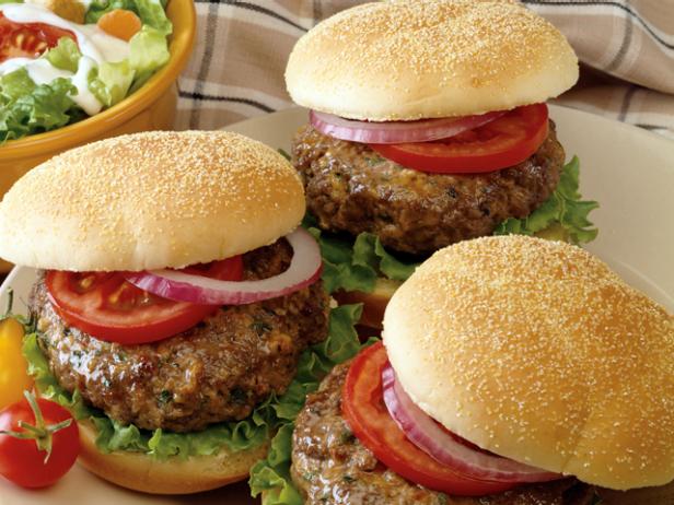 Sunny S Garlic Ranch Burger Recipe Sunny Anderson Food Network