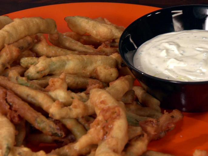 Fried Green Beans and Wasabi Ranch Recipe Rachael Ray Food Network